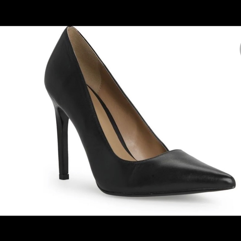 Mango leather stilettos